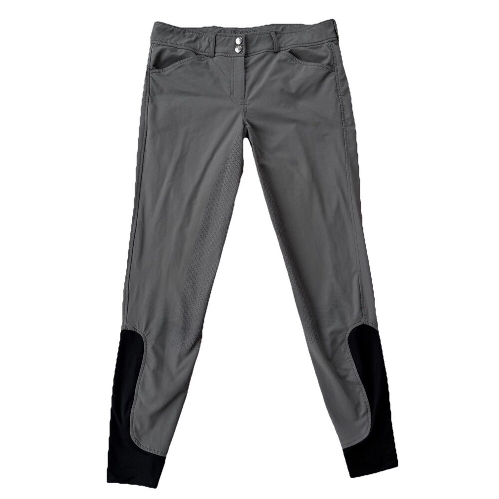 Dover Saddlery Women's Size 28 Gray Riding Breeches Equestrian Pants